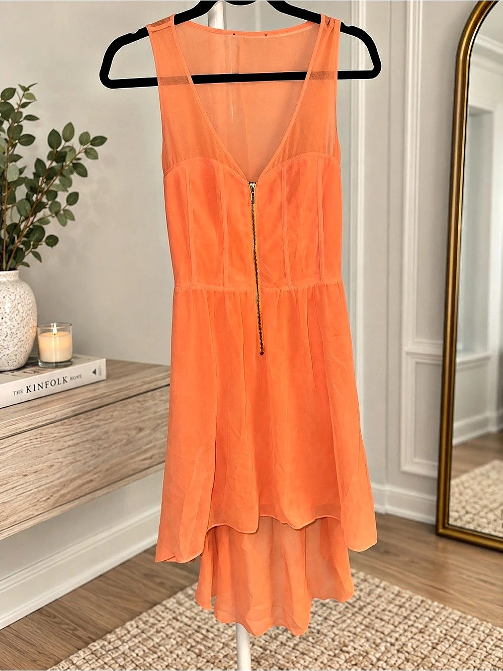 Bebe Mini Dress Orange
